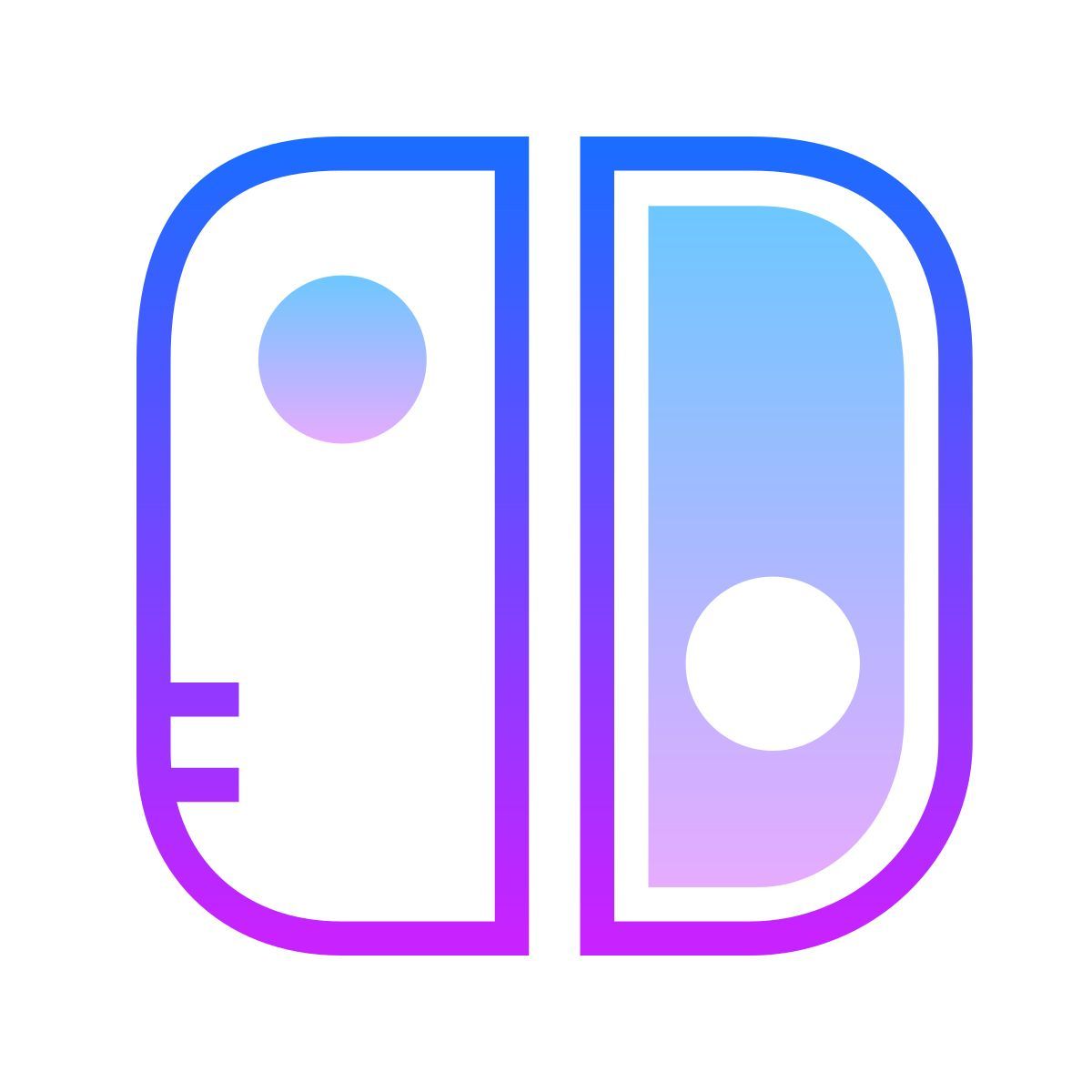 gradient style nintendo switch logo icon