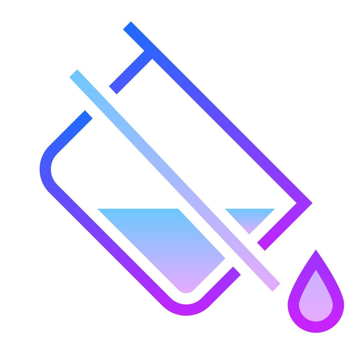 gradient style 不灌装 icon