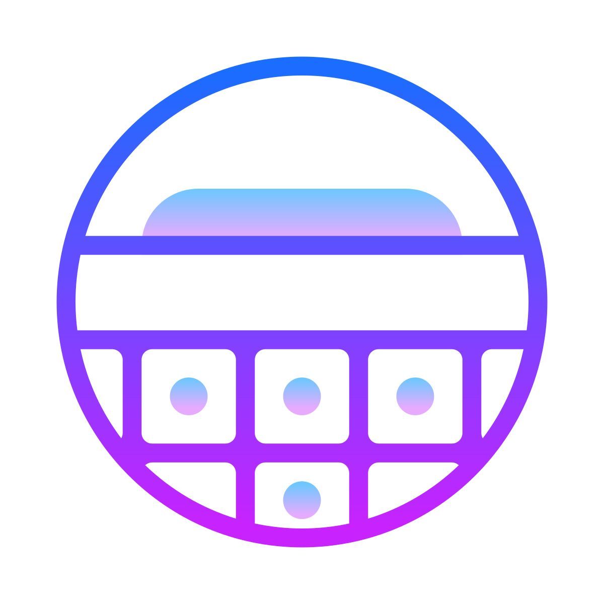 gradient style ölige haut icon