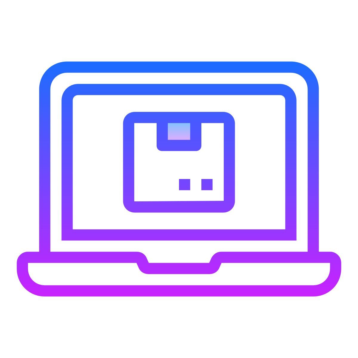 gradient style 온라인 패키지 추적 icon