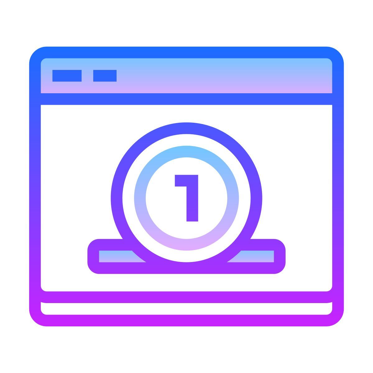 gradient style 온라인 지불 icon