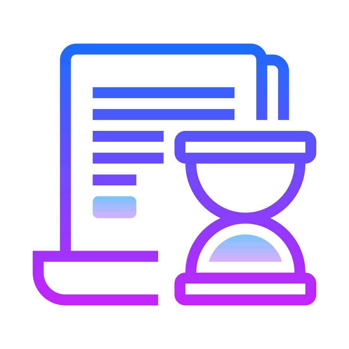 gradient style 订单历史记录 icon