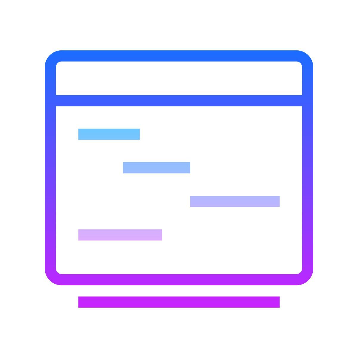 gradient style 개요 icon