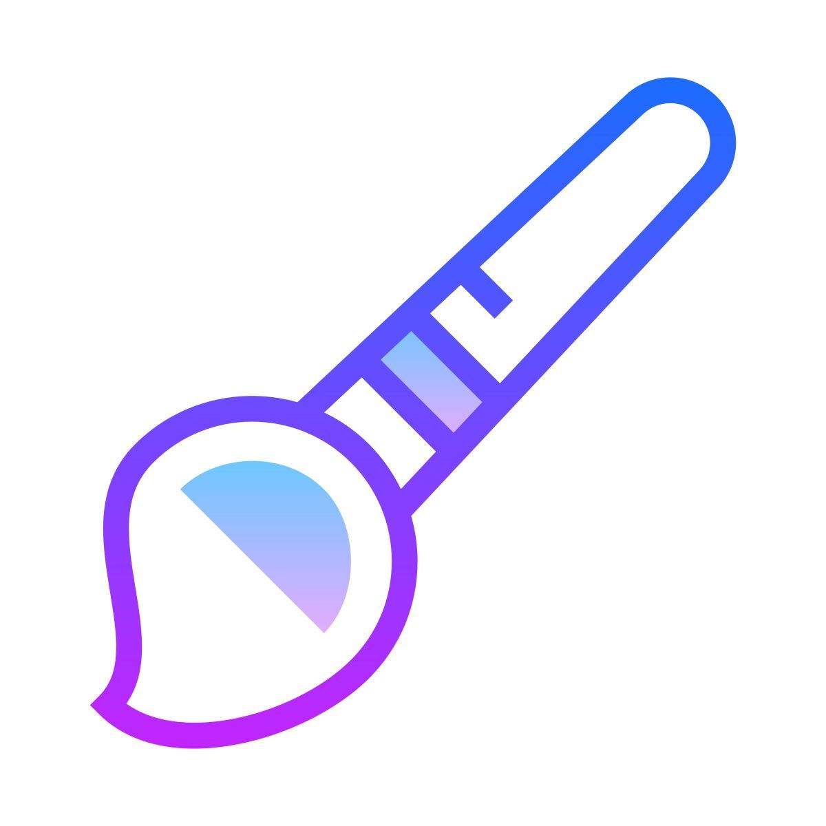 gradient style 브러시 icon