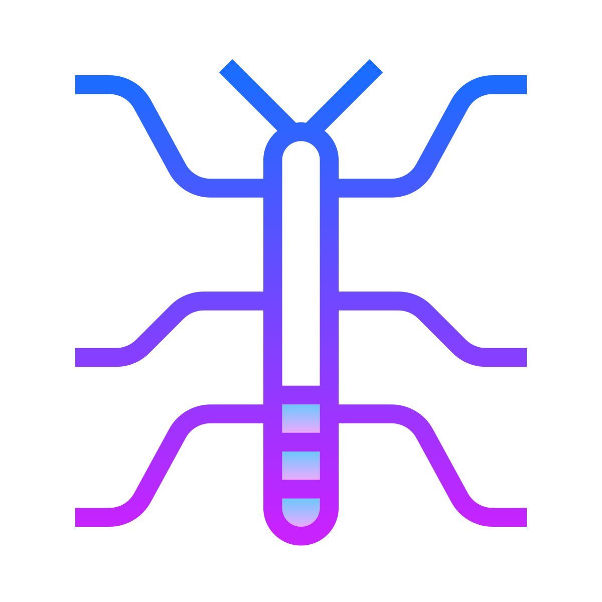 gradient style 기생충 icon