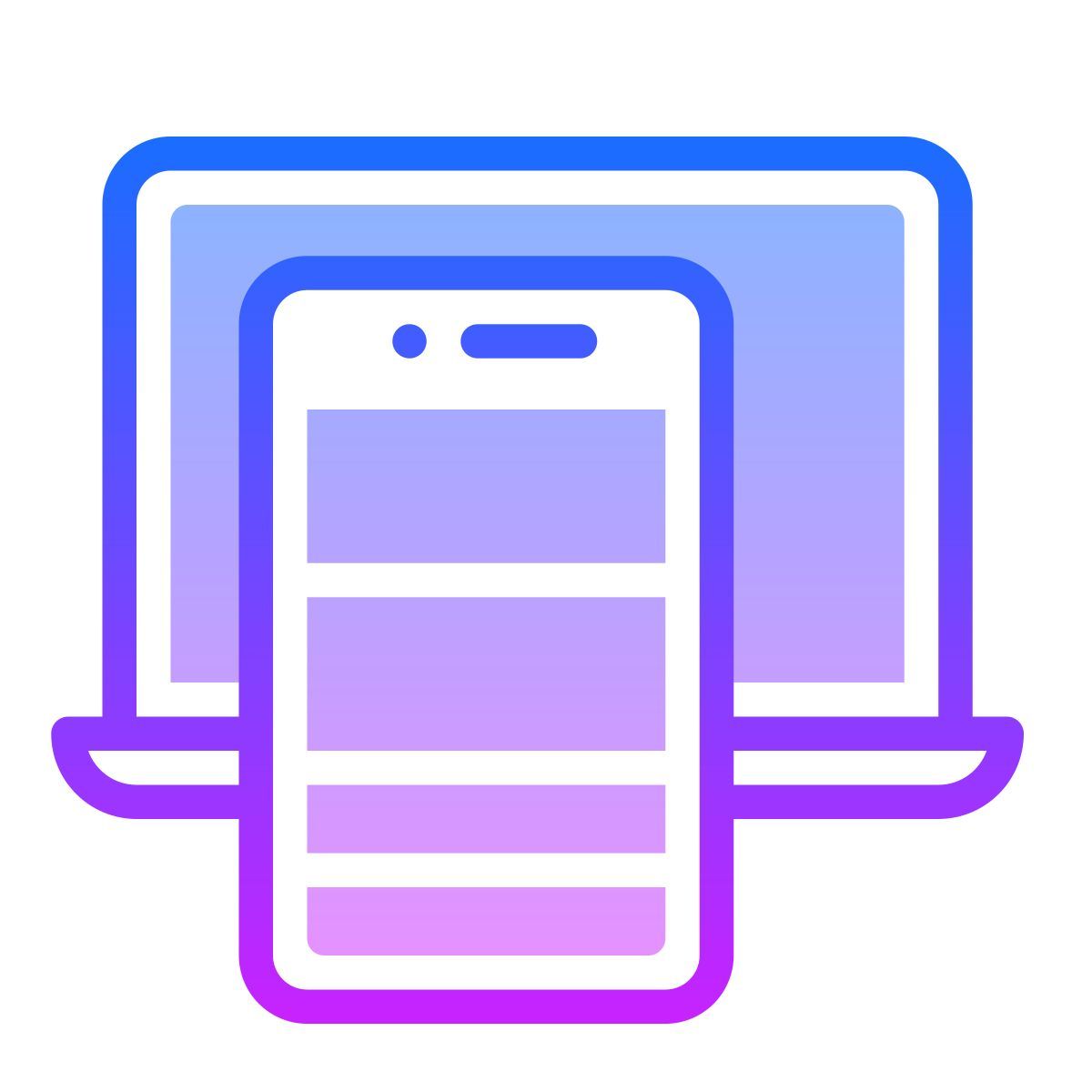 gradient style 电话链接 icon