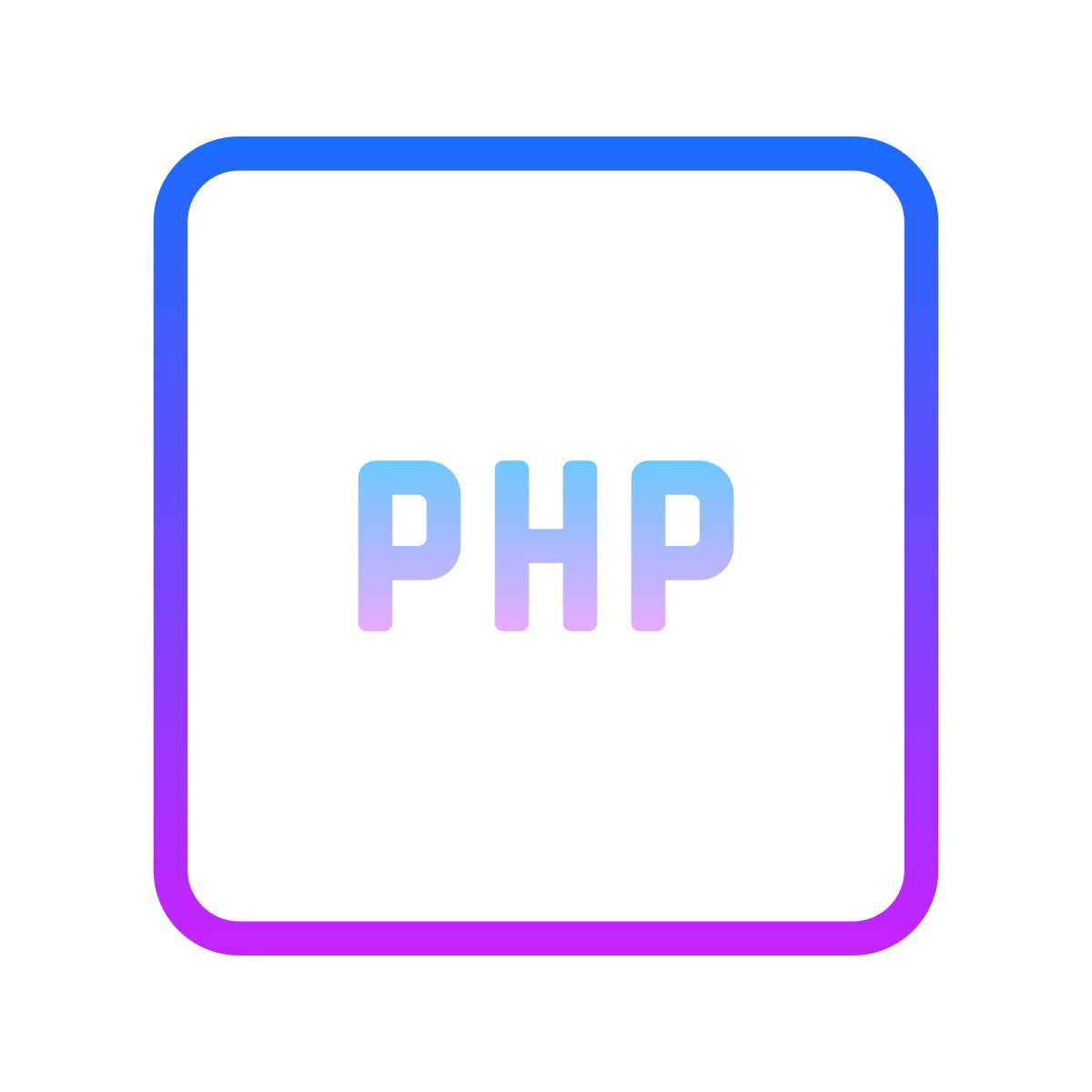 gradient style php icon