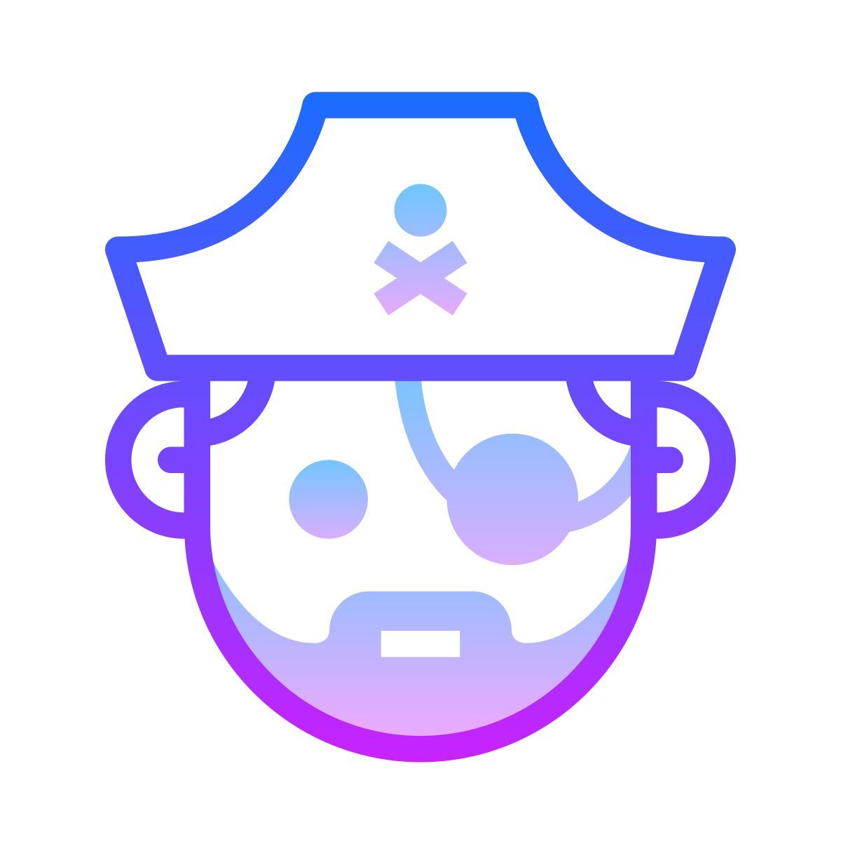 gradient style pirat icon