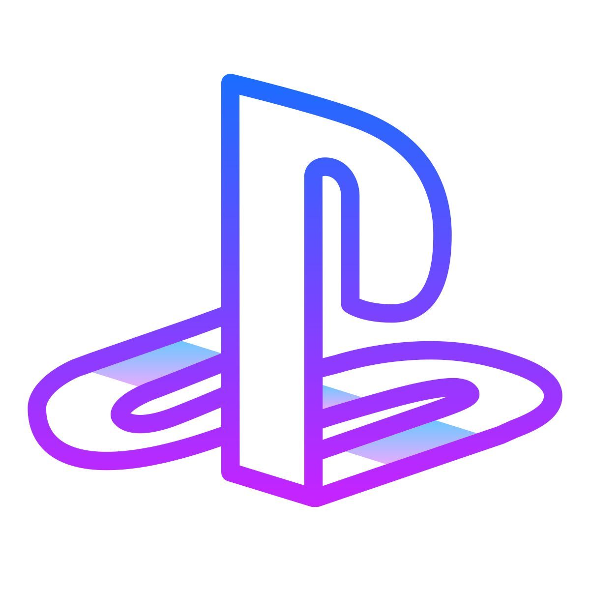 gradient style playstation icon