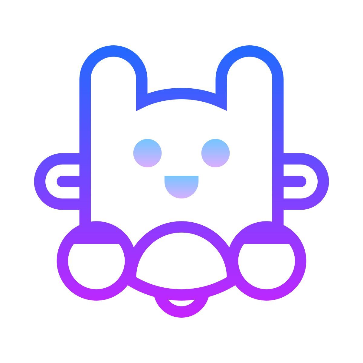 gradient style 플러시 천 icon