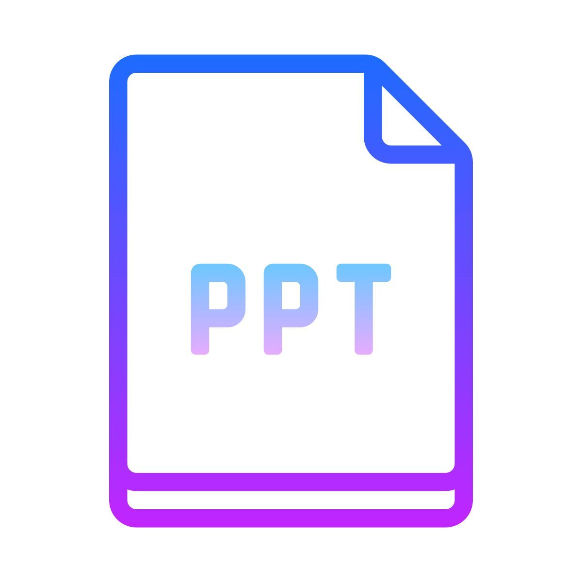 gradient style ppt icon