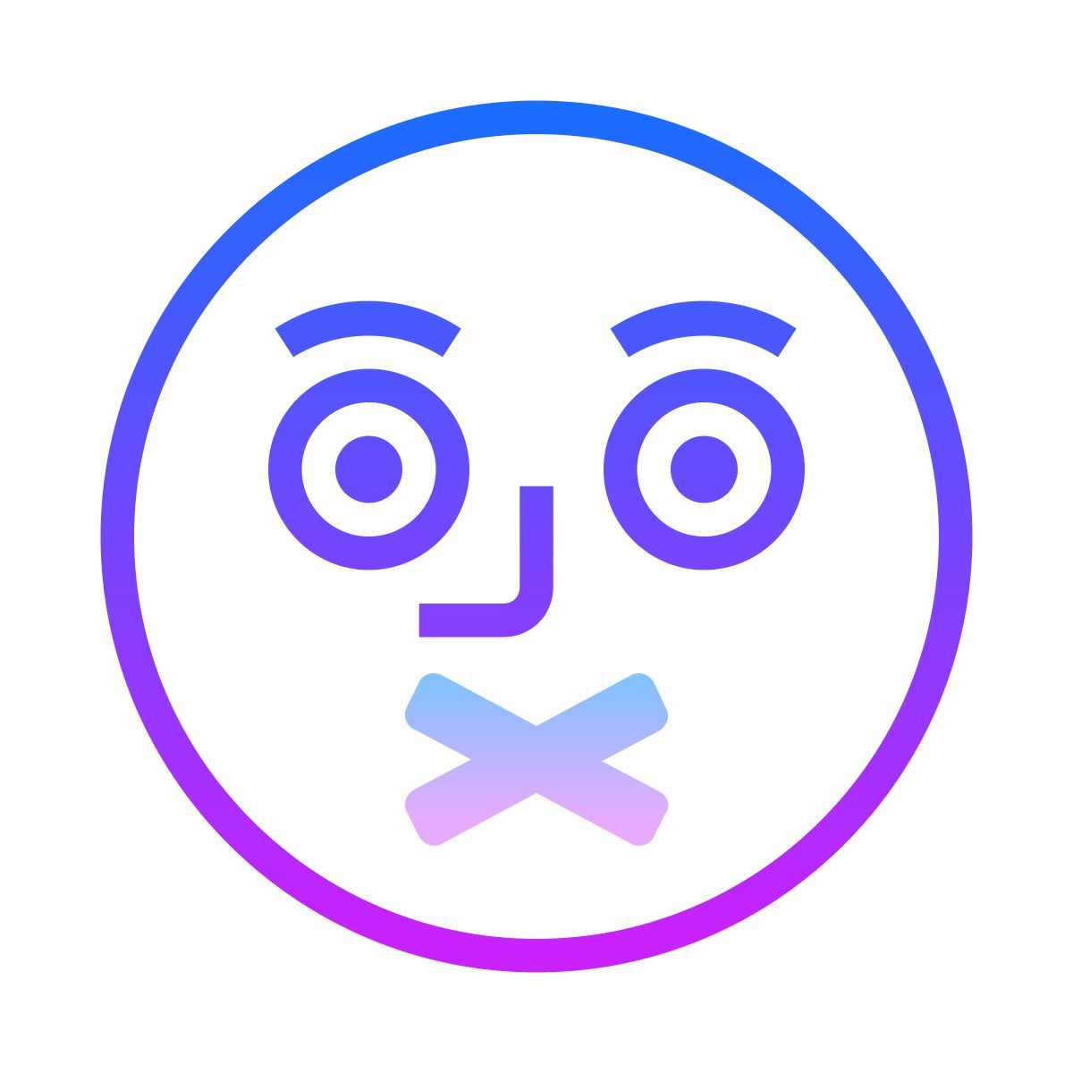 gradient style 조용한 icon