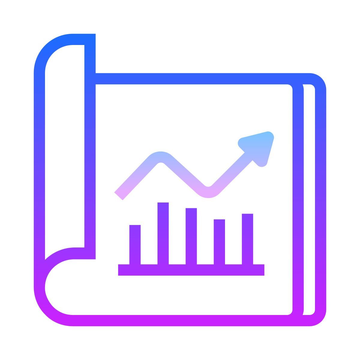 gradient style geschäftsplan icon