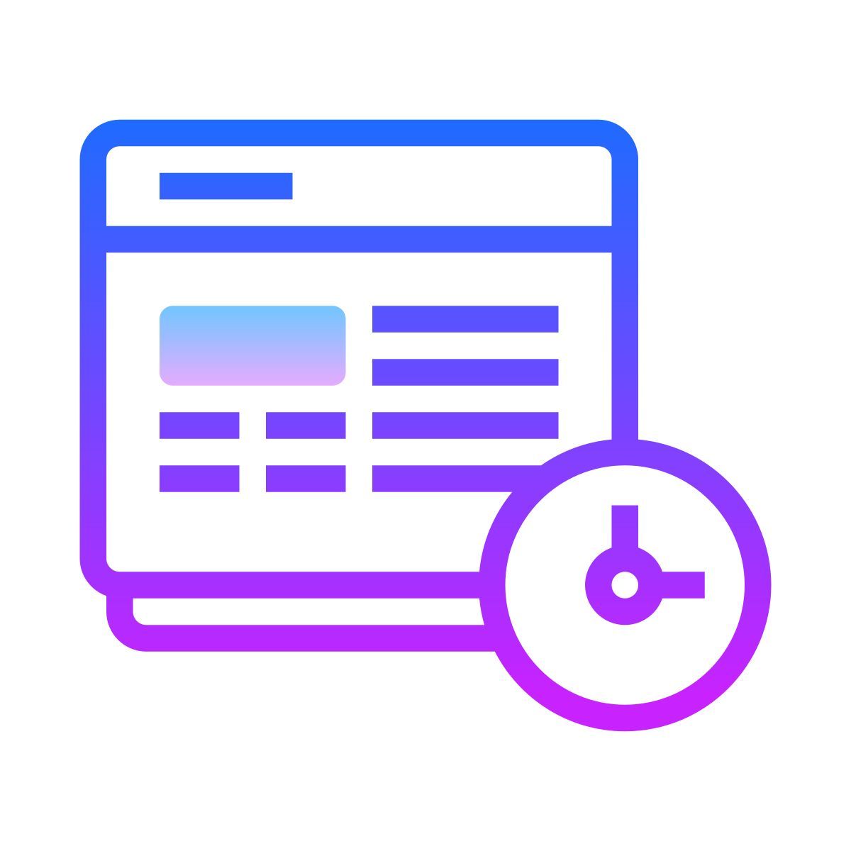 gradient style timesheet icon
