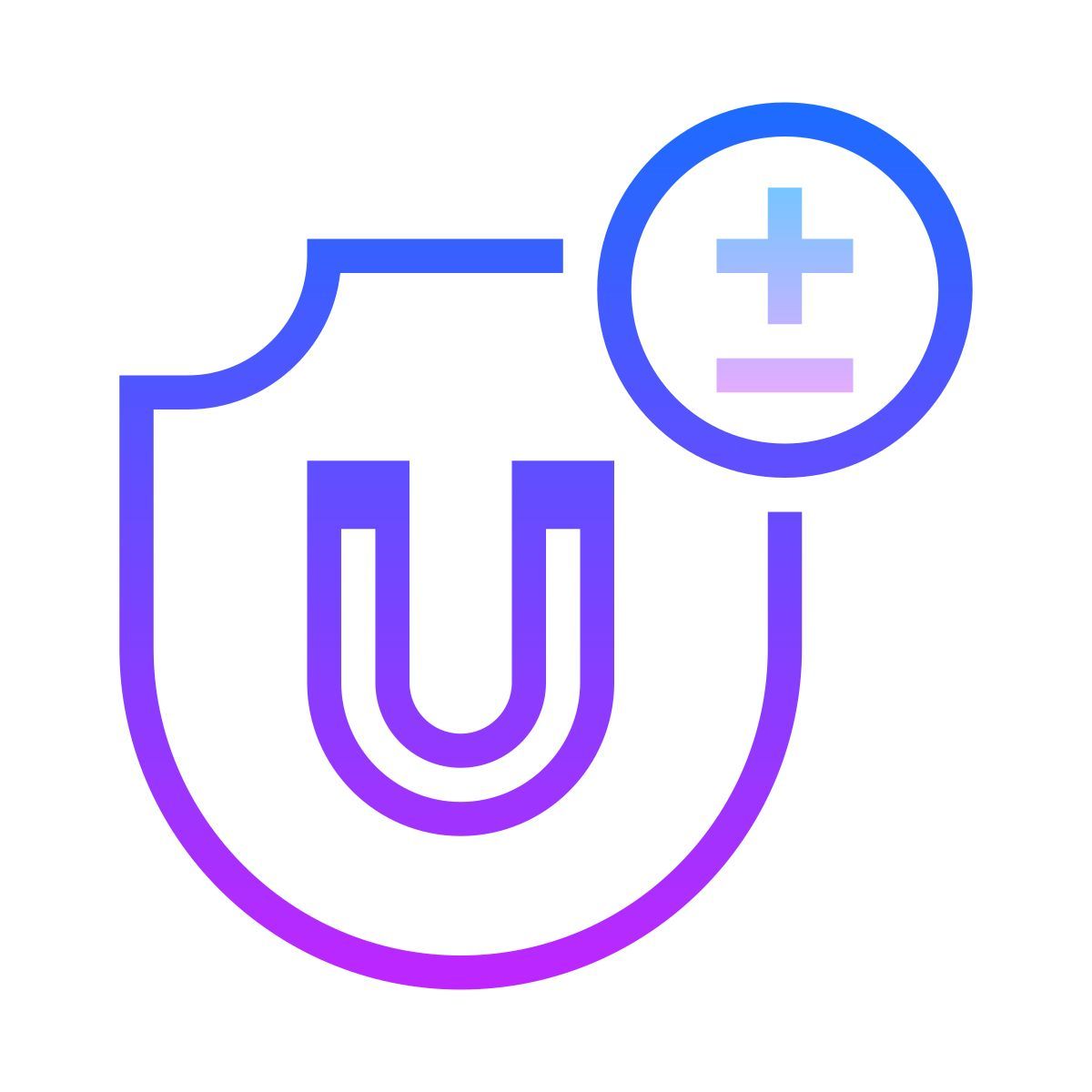 gradient style 防止磁场 icon