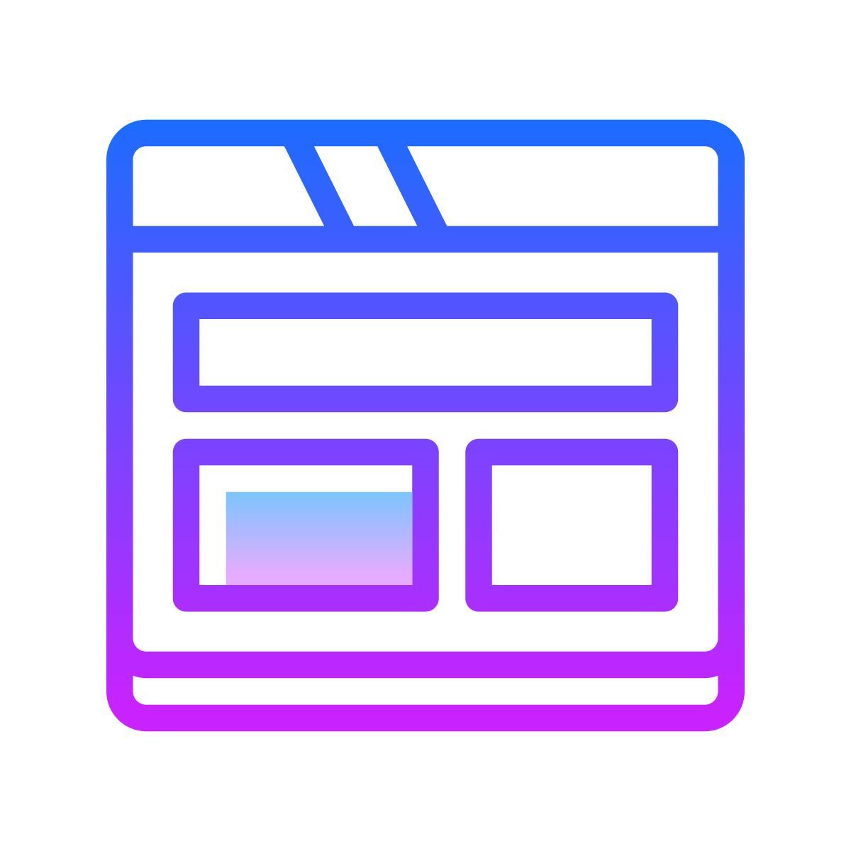 gradient style prototipo icon