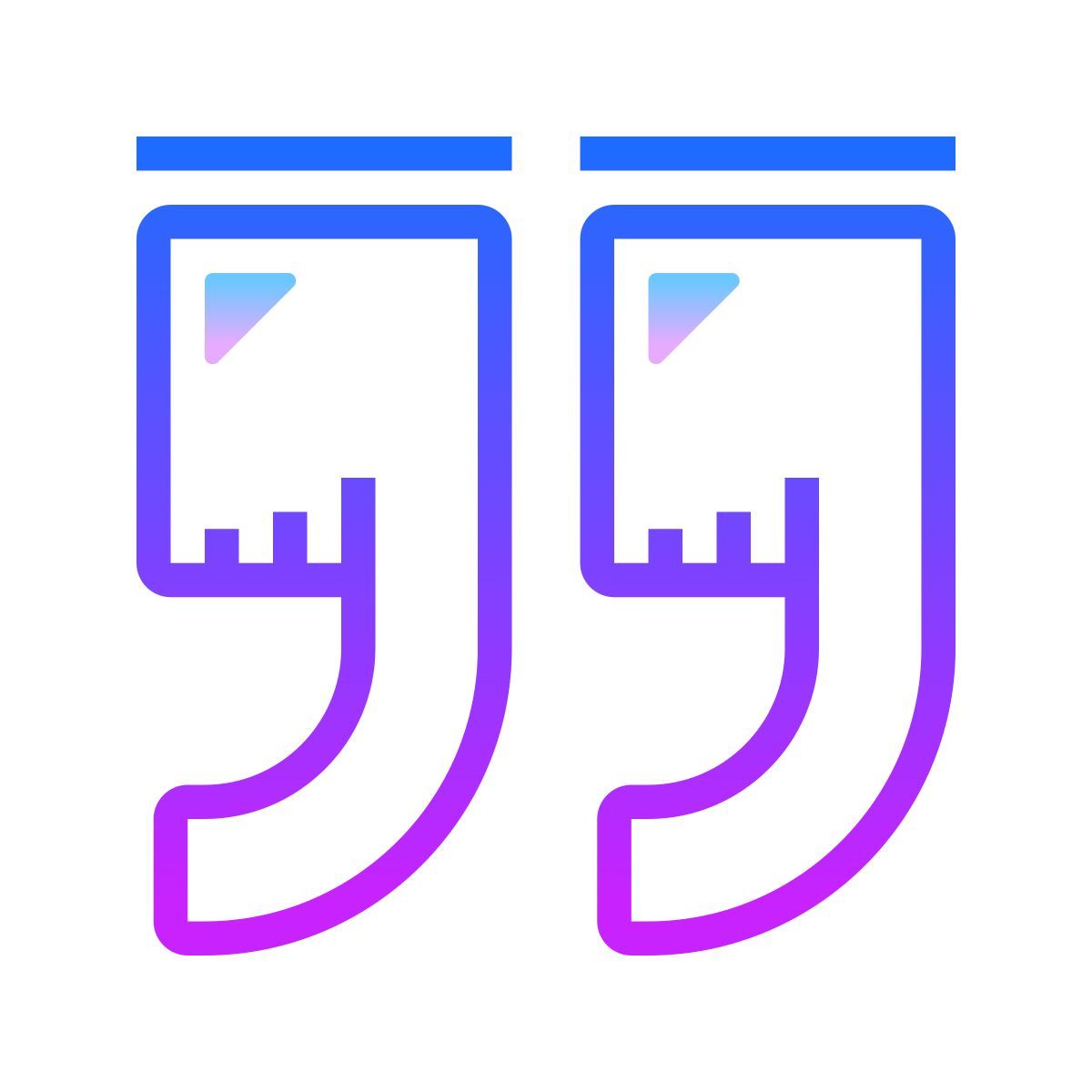 gradient style get quote icon