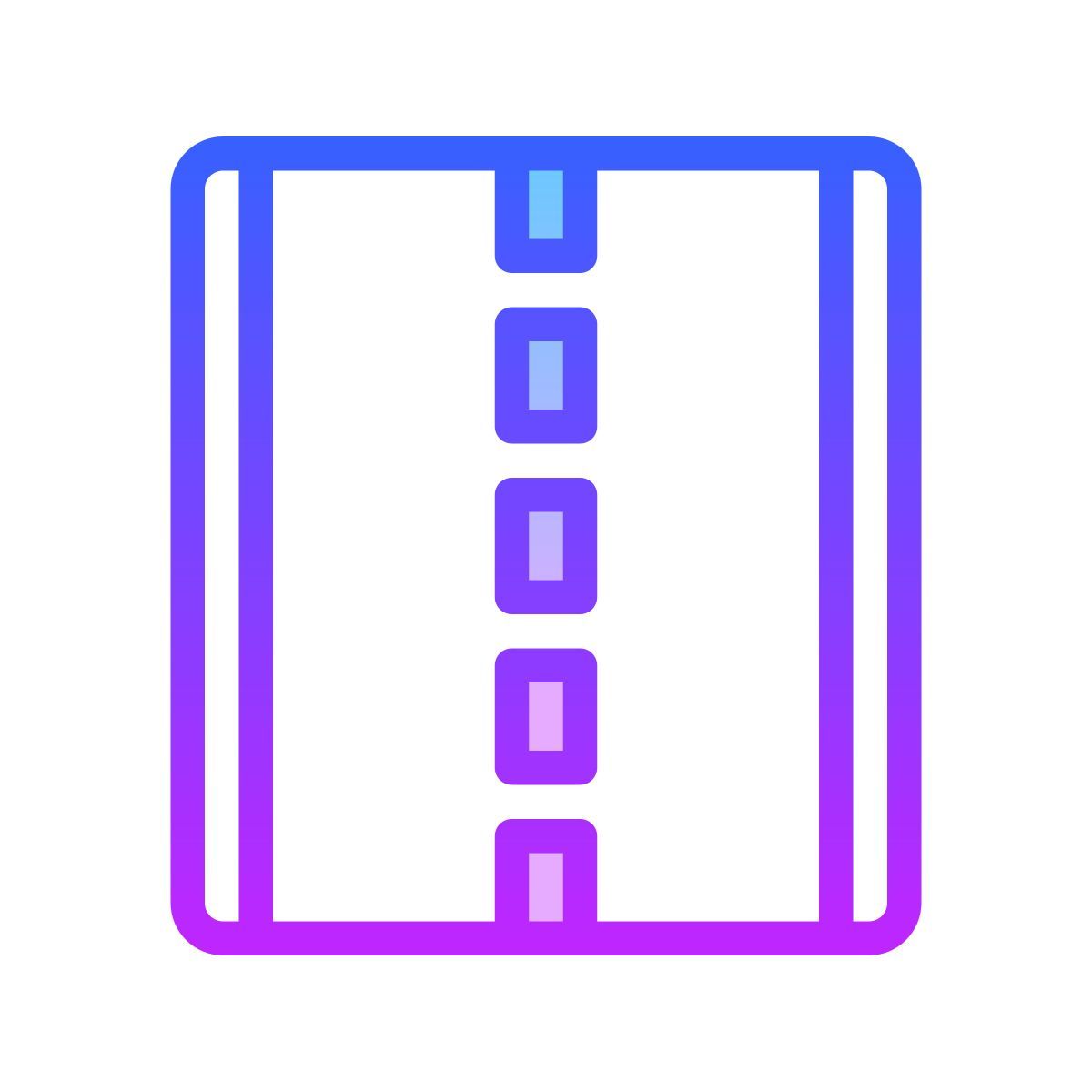 gradient style road sign icon
