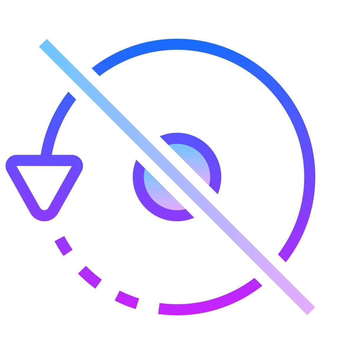 gradient style tourner à droite 1 1 icon