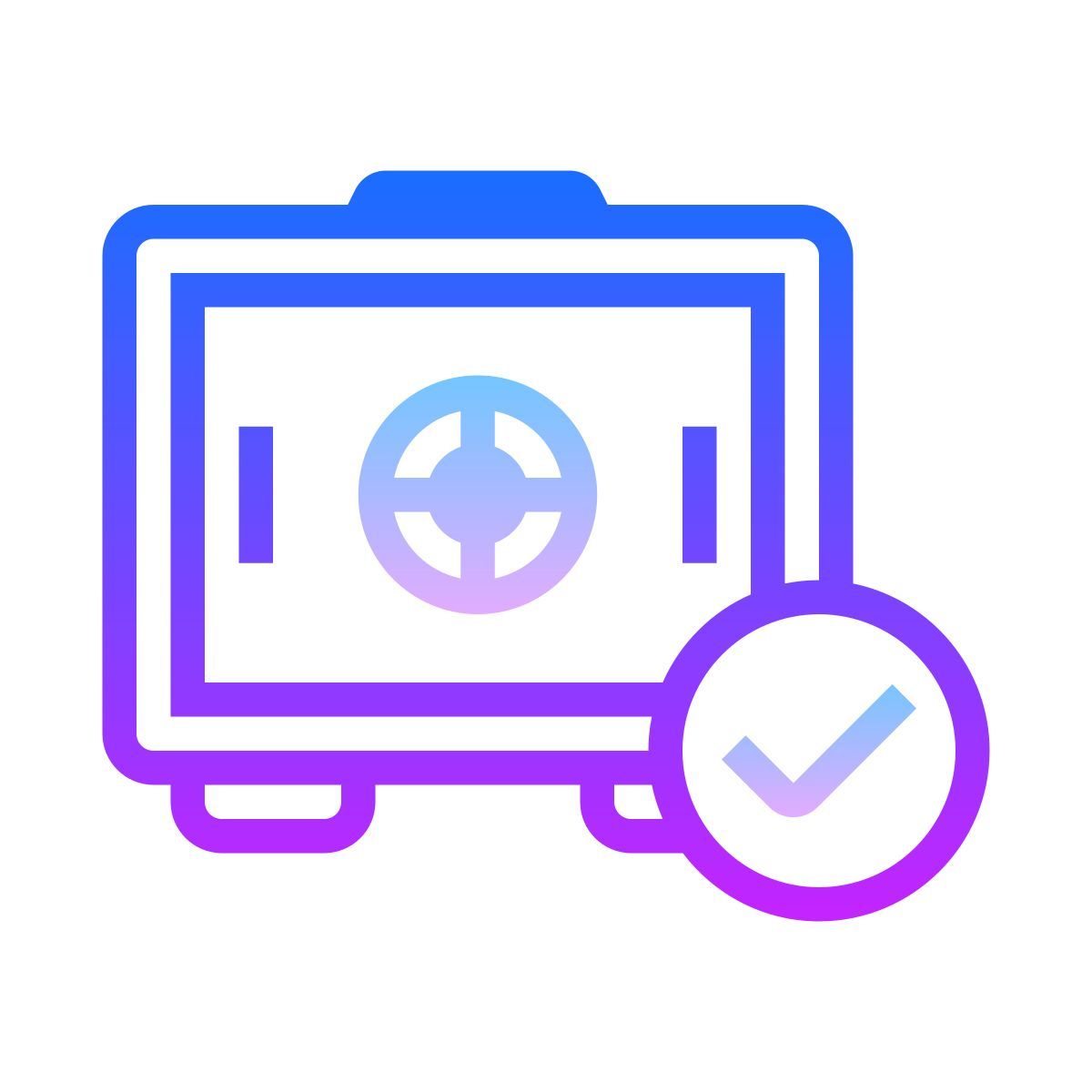 gradient style 안전 확인 icon