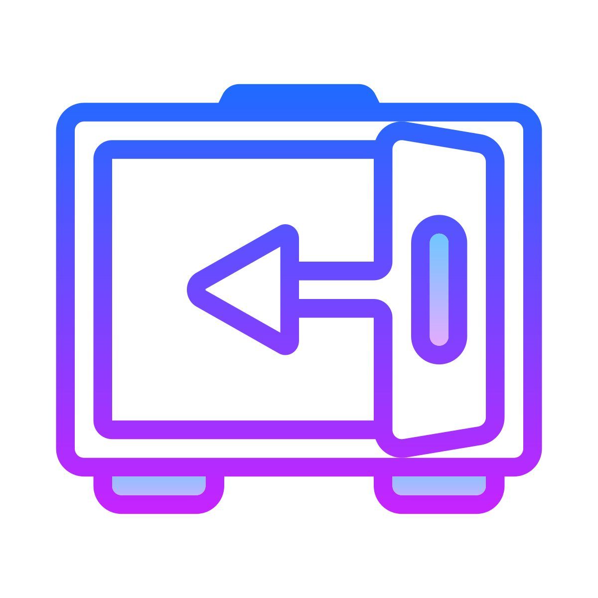 gradient style 安全出 icon