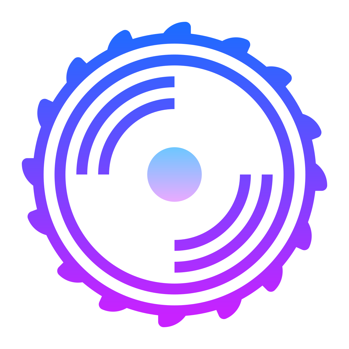 gradient style saw blade icon