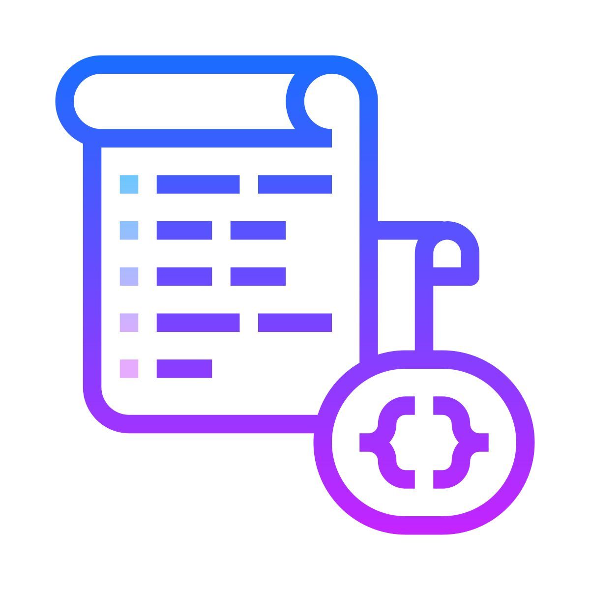 gradient style script listener icon