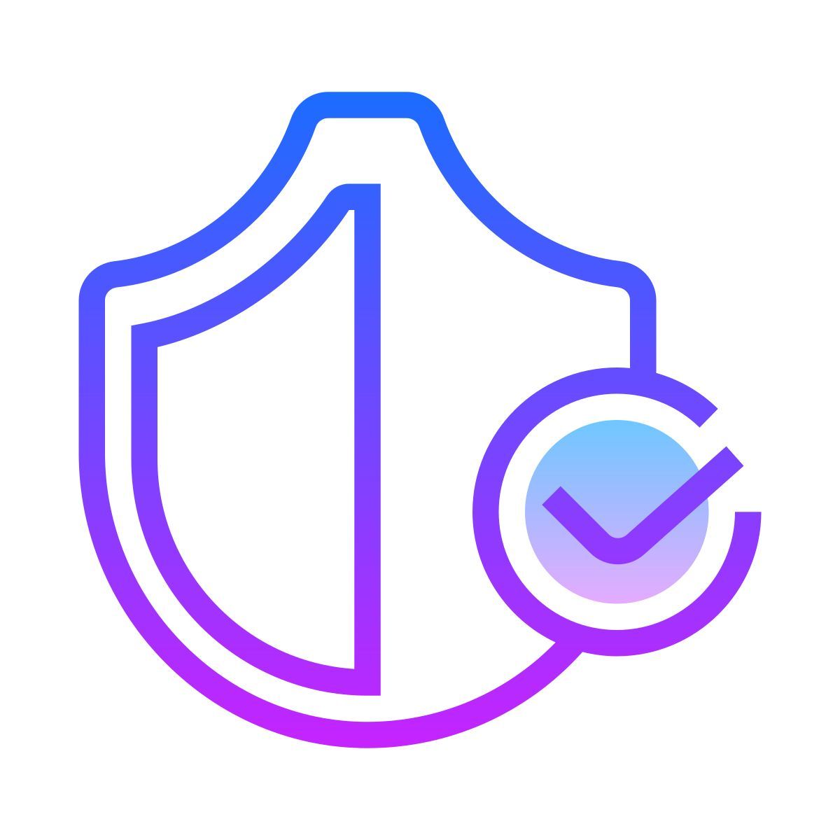 gradient style protezione icon