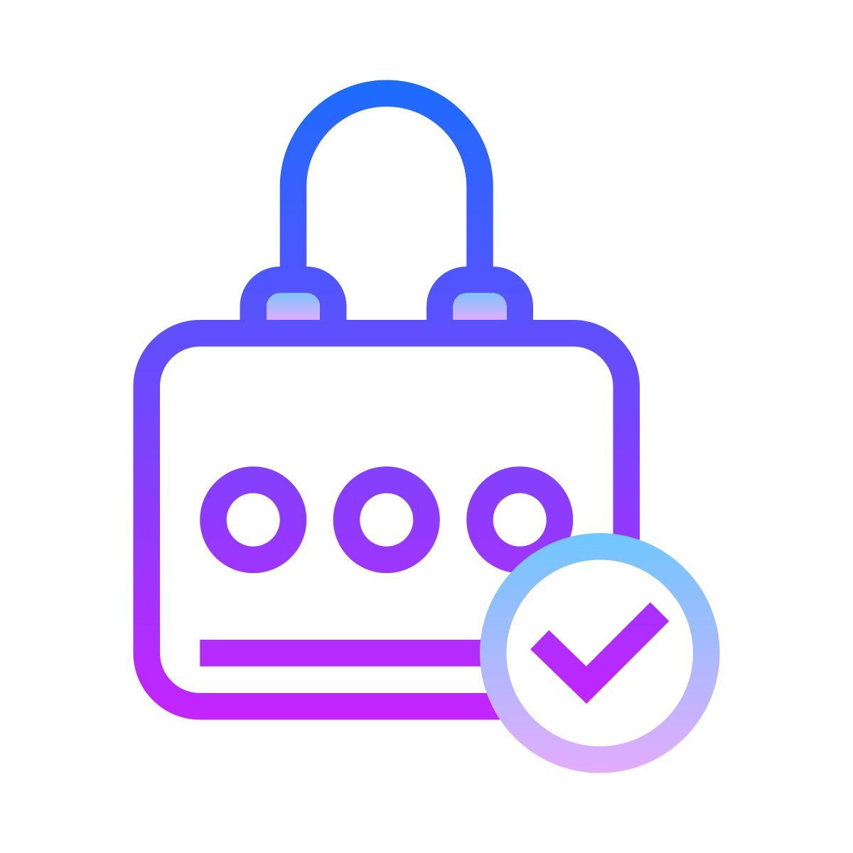 gradient style sicurezza icon