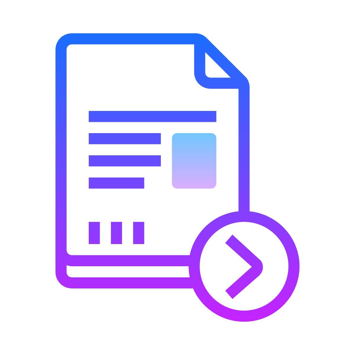 gradient style send file icon