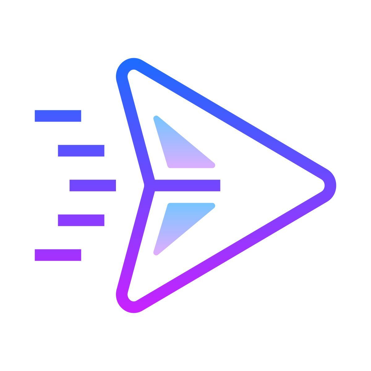 gradient style sent icon