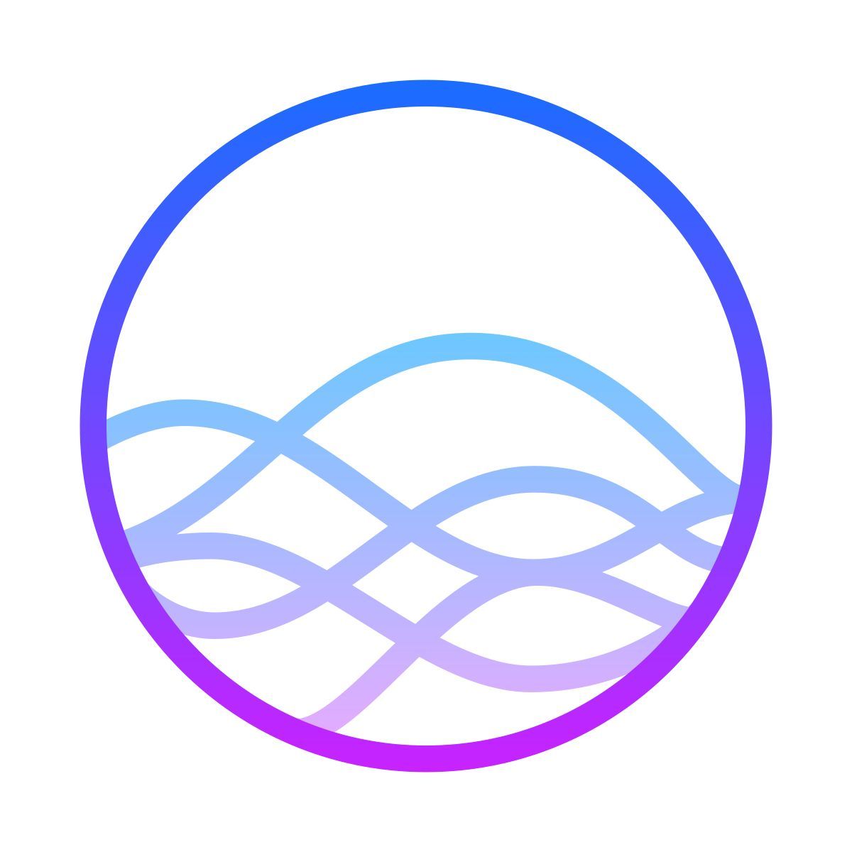 gradient style 시리 icon