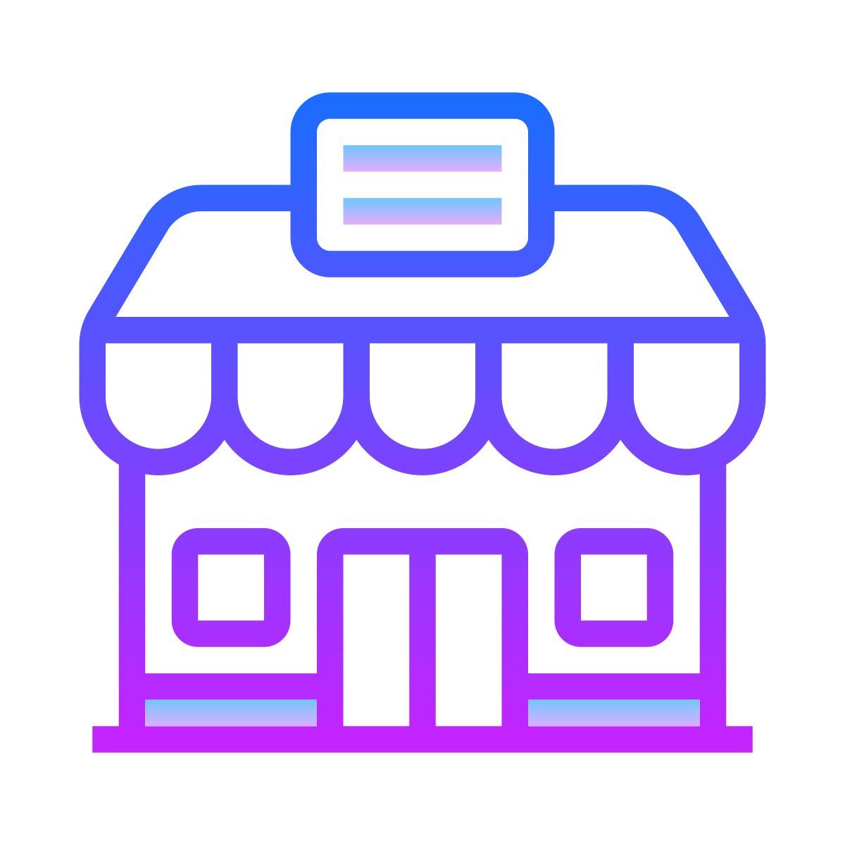 gradient style 소기업 icon