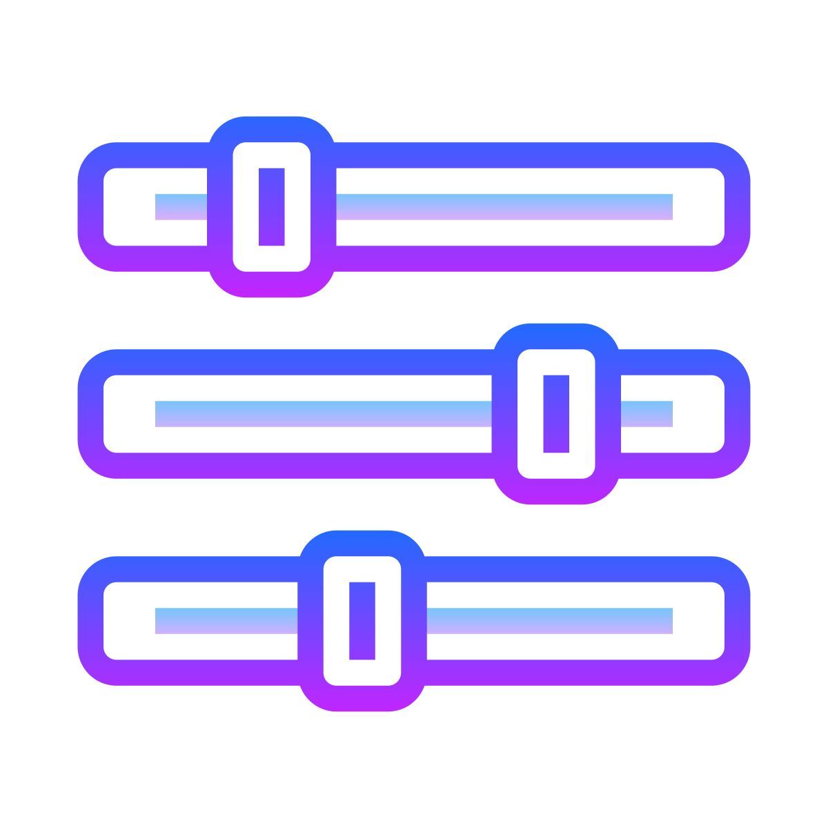 gradient style slider icon