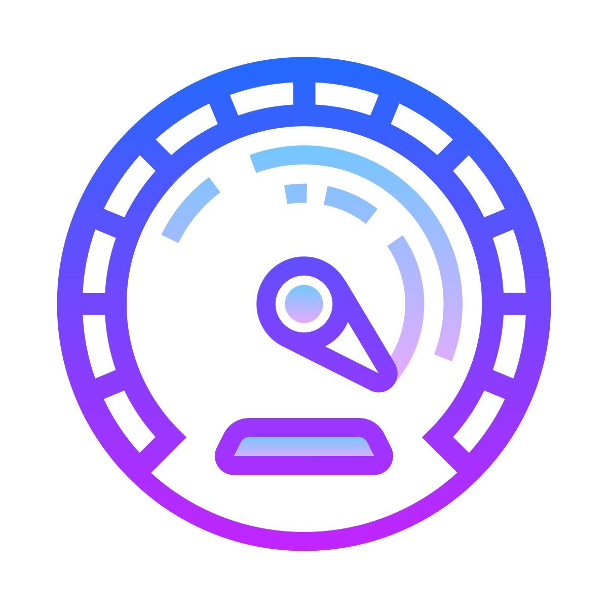 gradient style speed up icon