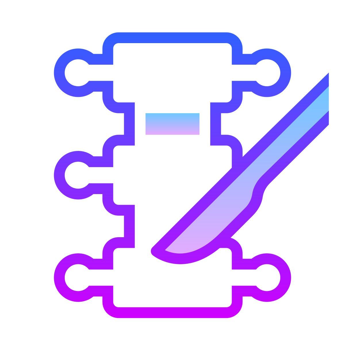 gradient style spine surgery icon
