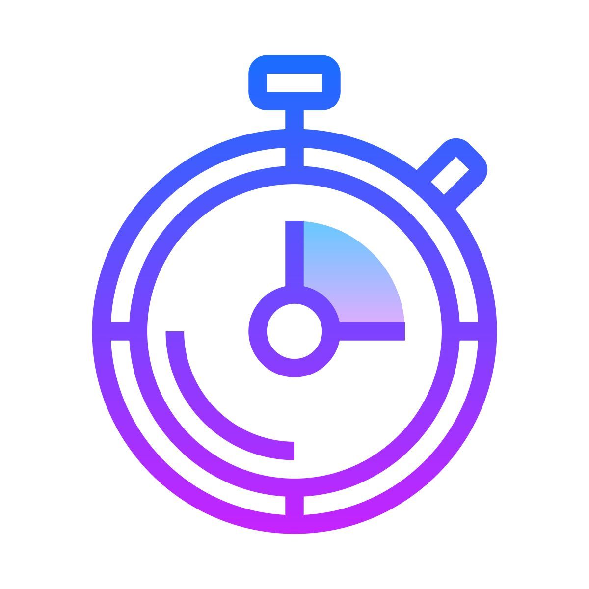 gradient style 스톱워치 icon