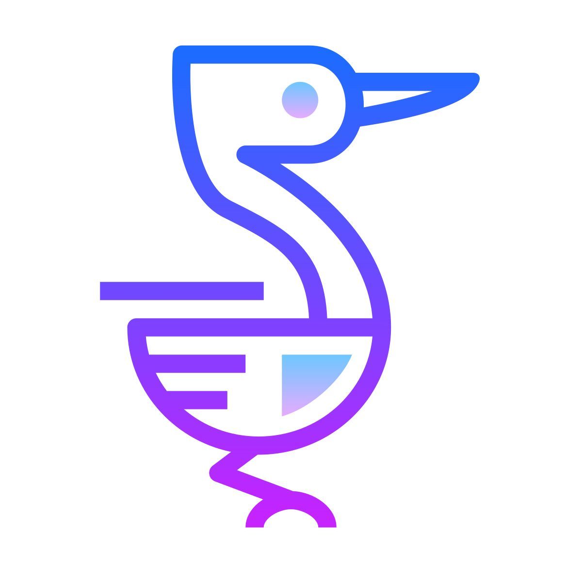 gradient style cigogne icon