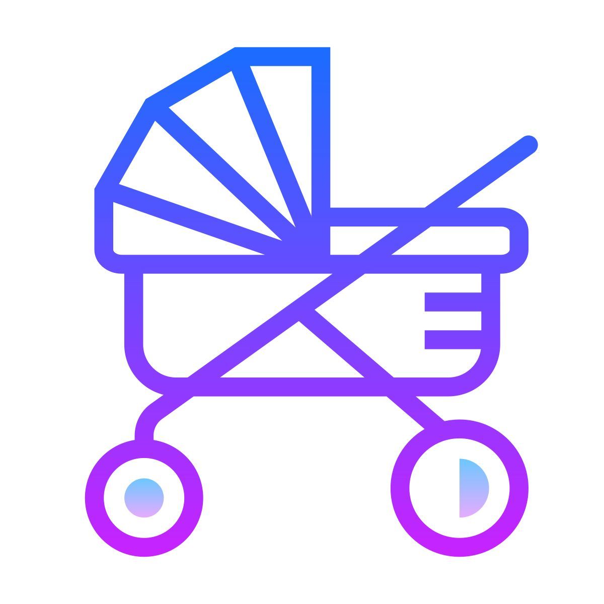 gradient style coche de niño icon