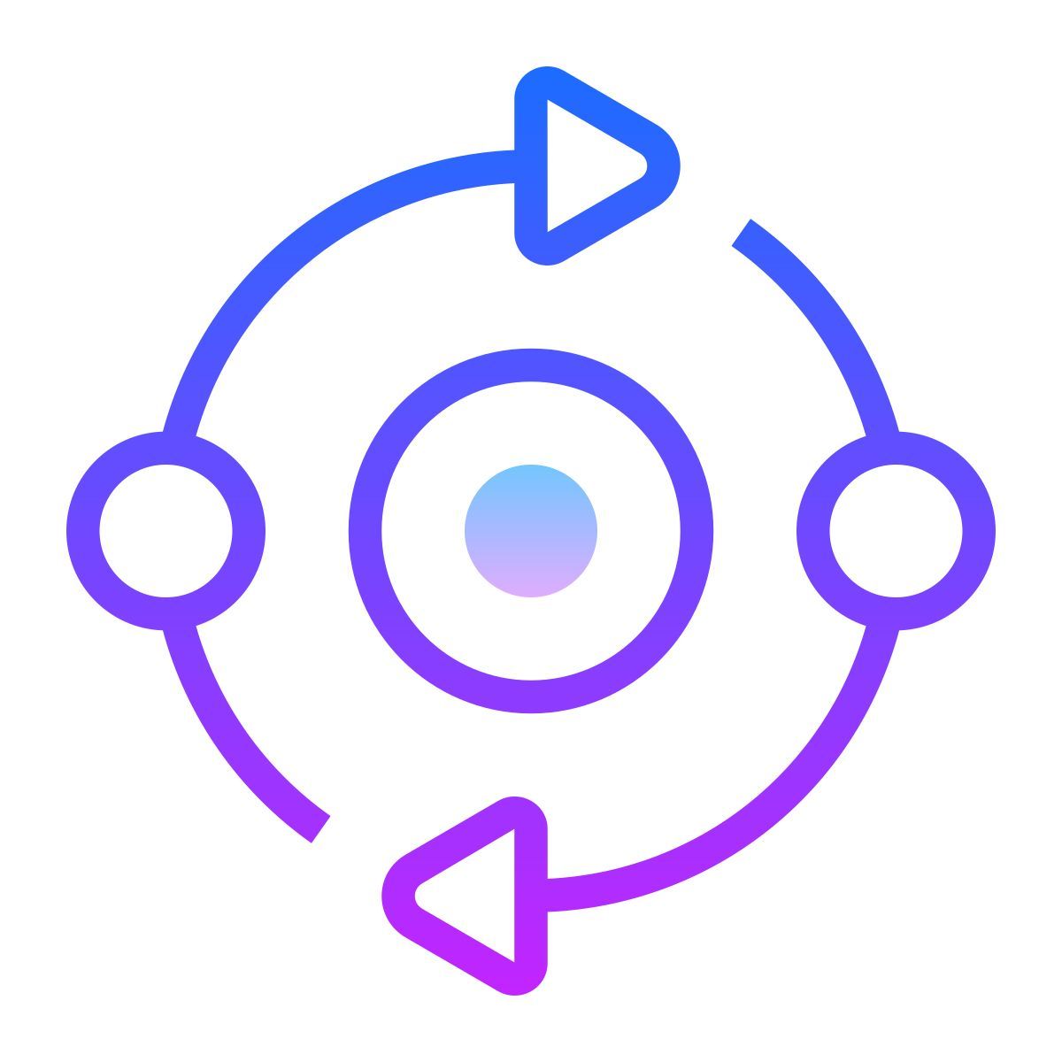 gradient style synchronisieren icon