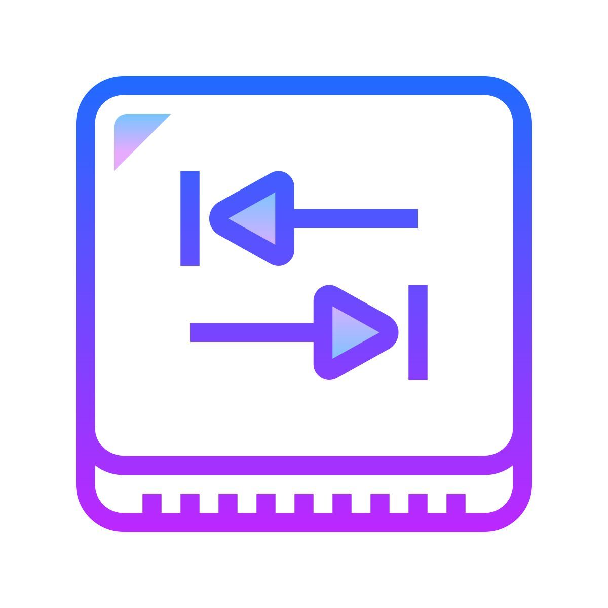 gradient style tab key icon