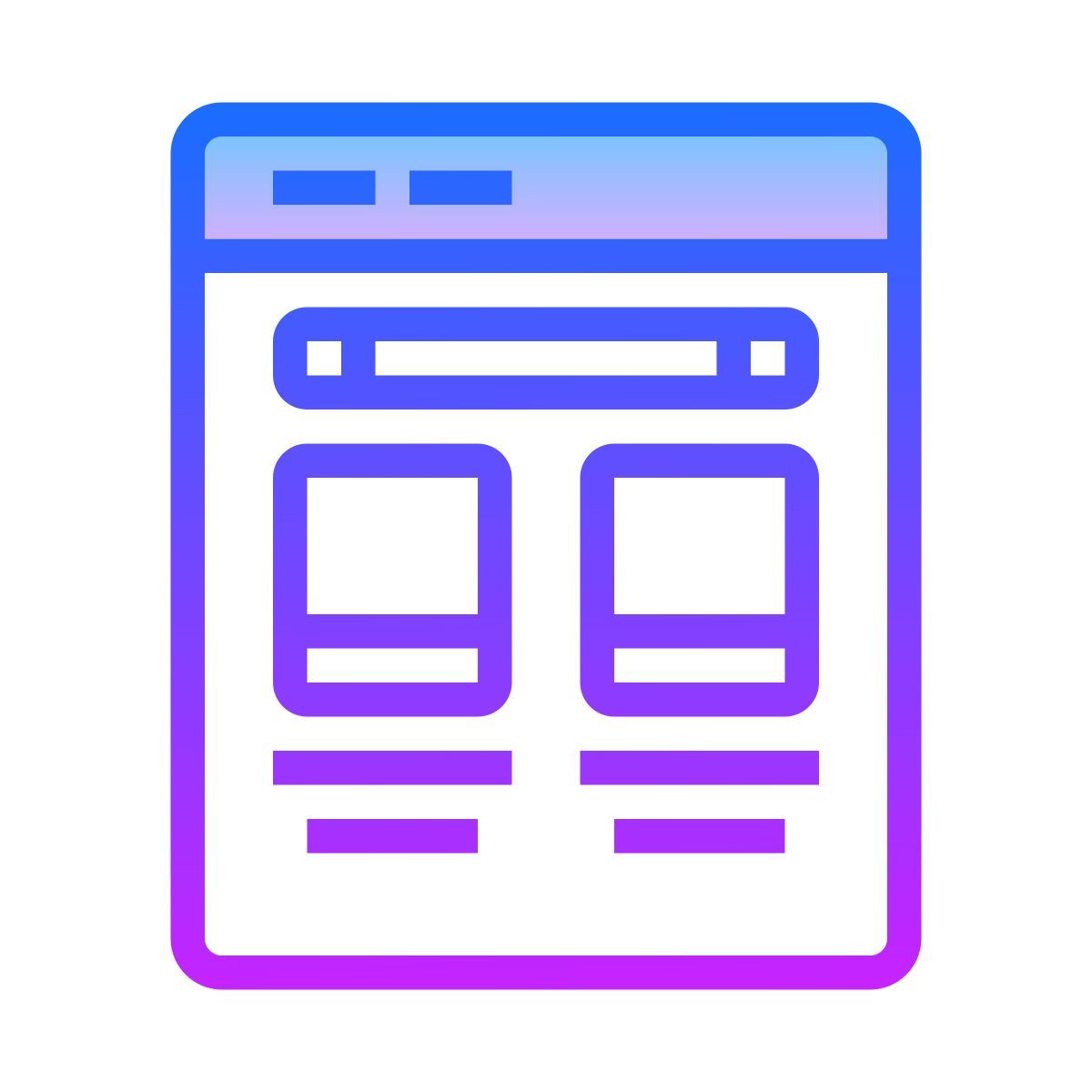 gradient style template icon