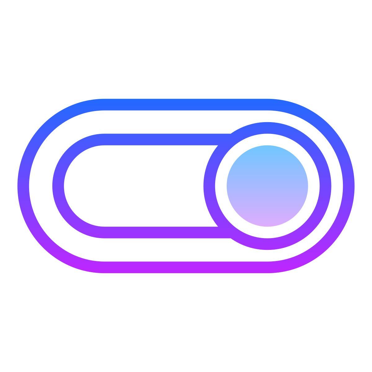 gradient style 切换打开 icon