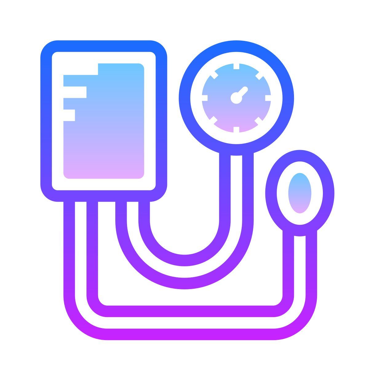 gradient style 혈압계 icon
