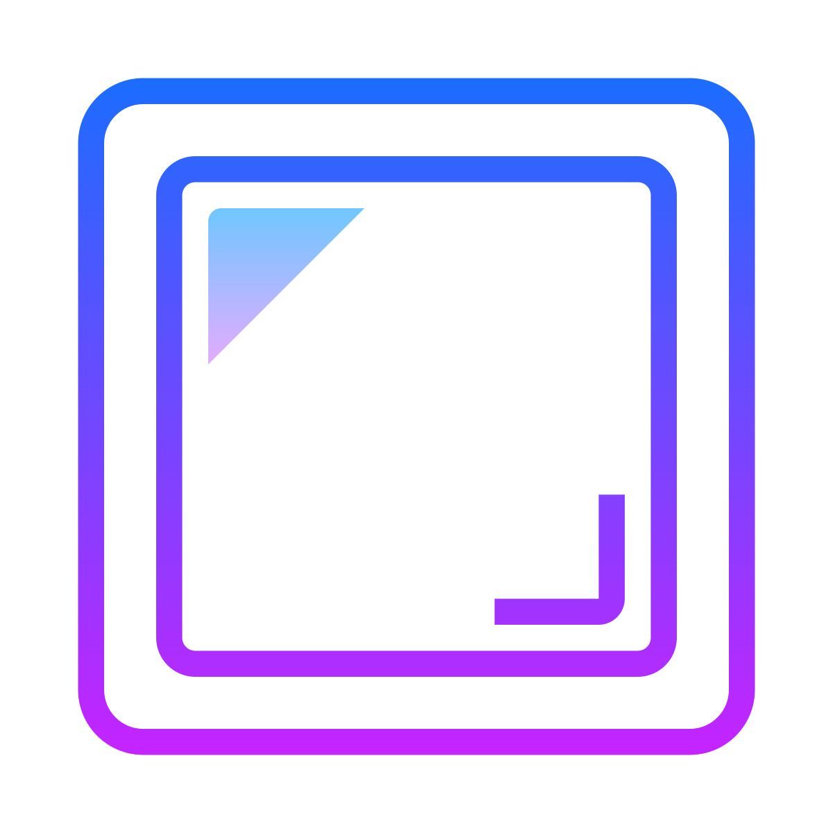 gradient style unchecked checkbox icon