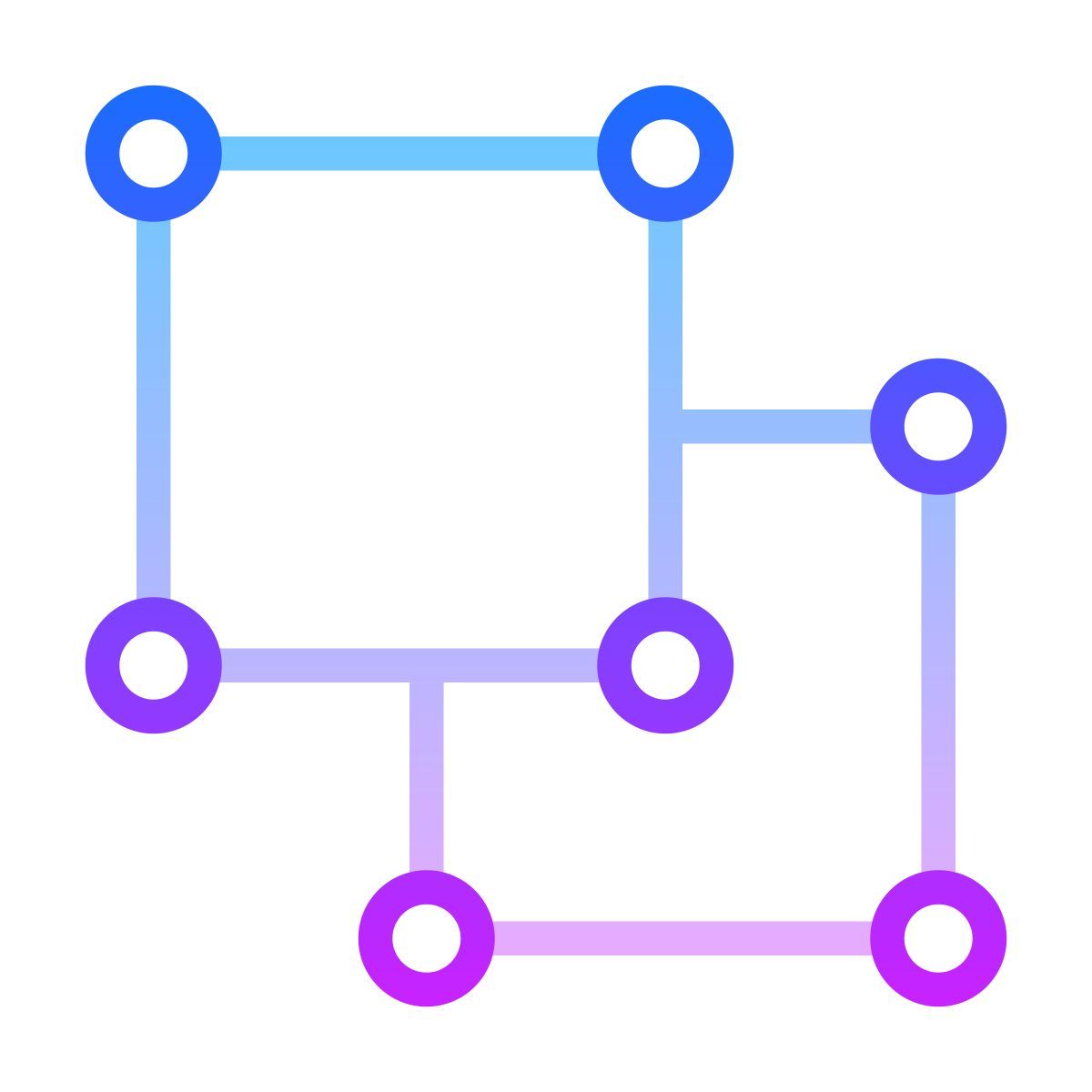 gradient style separare gli oggetti icon