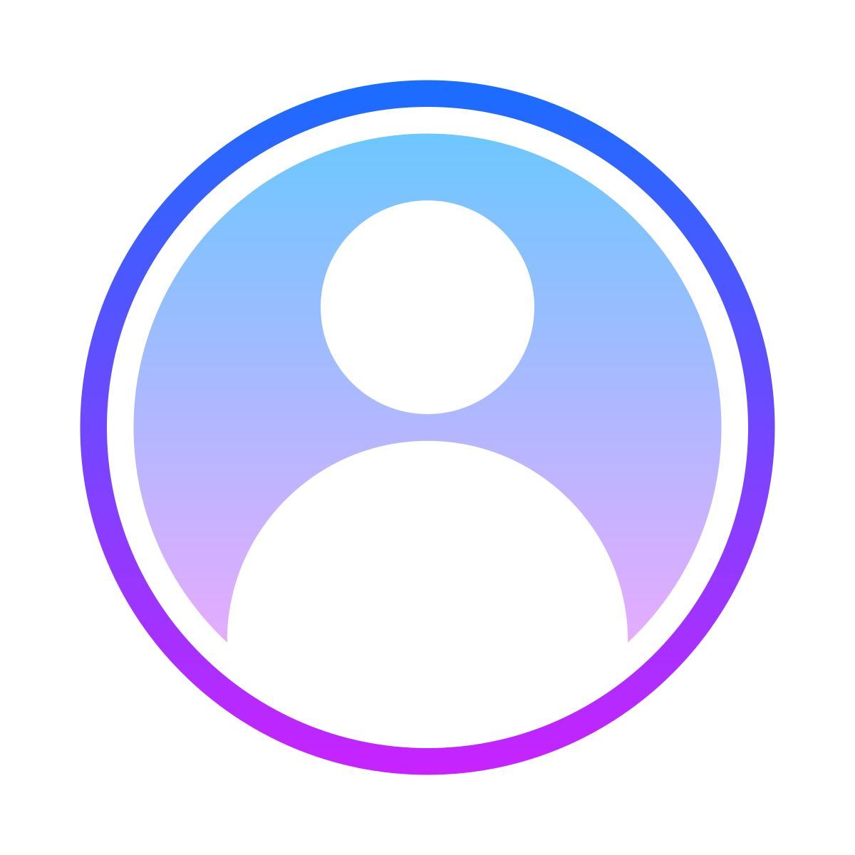 gradient style utilisateur par défaut icon