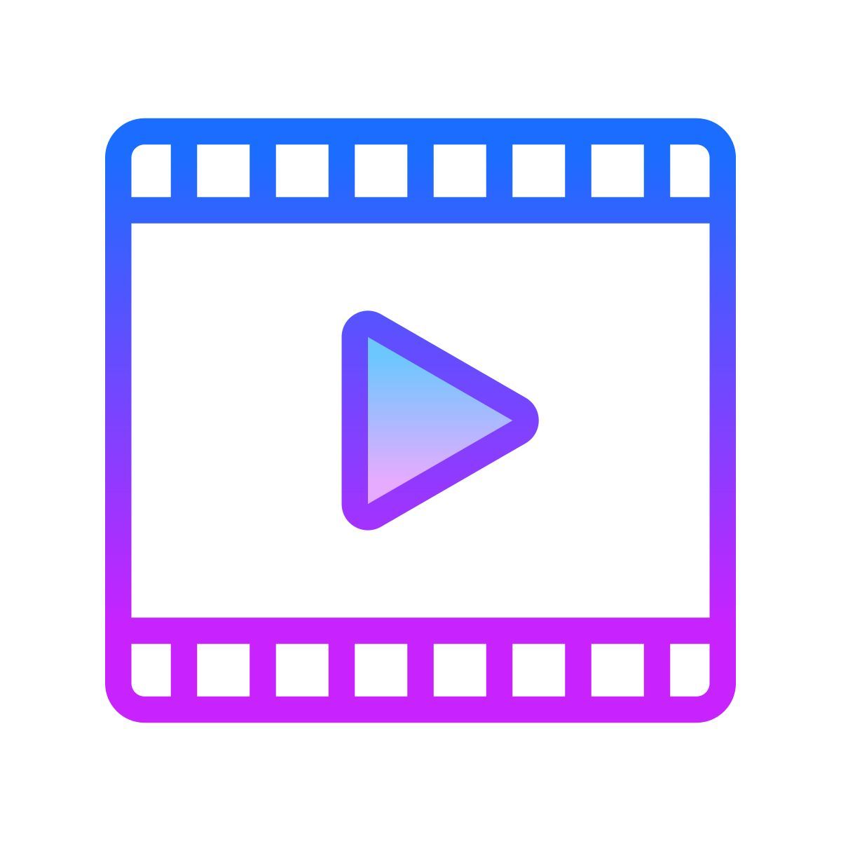 gradient style video icon