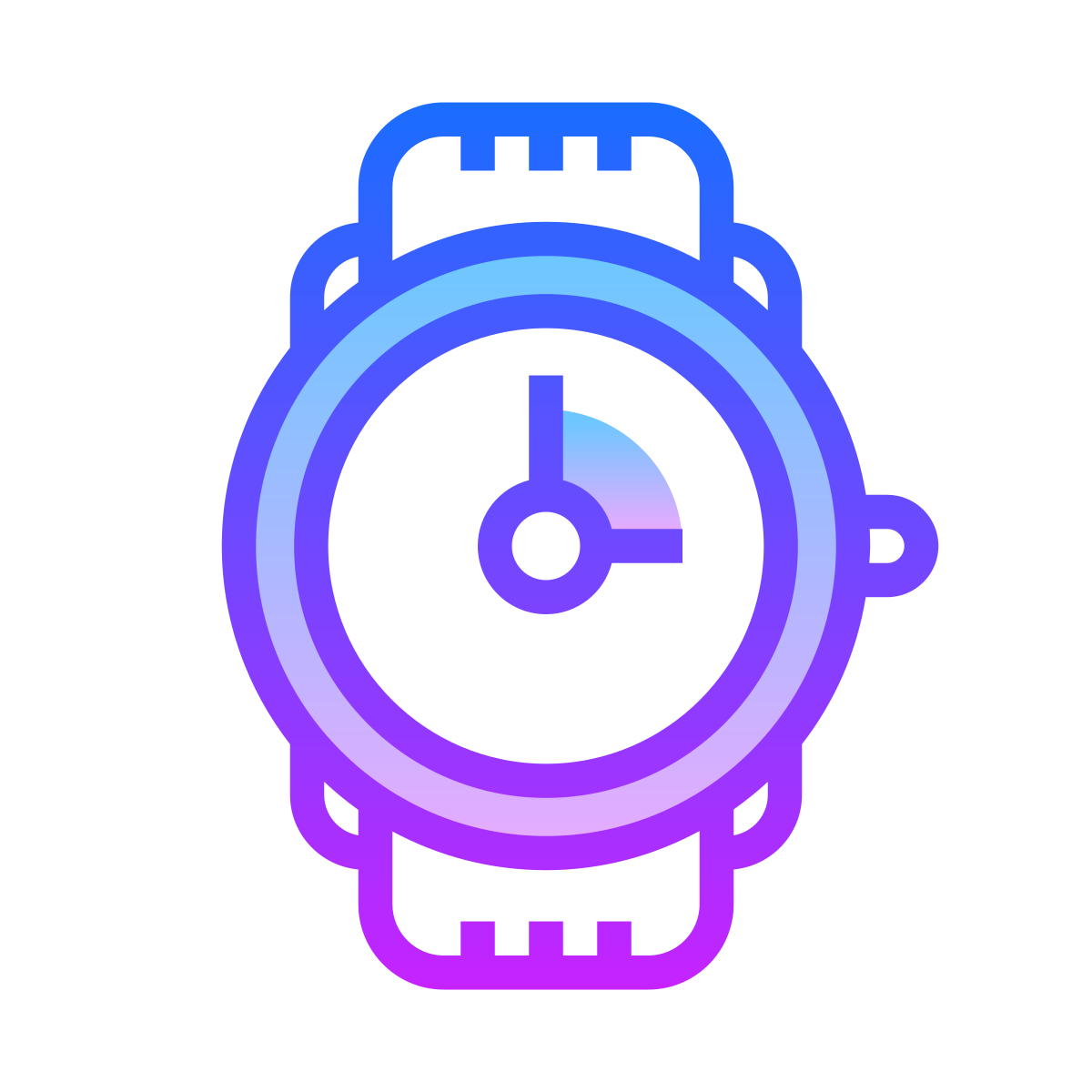 gradient style watches front view icon