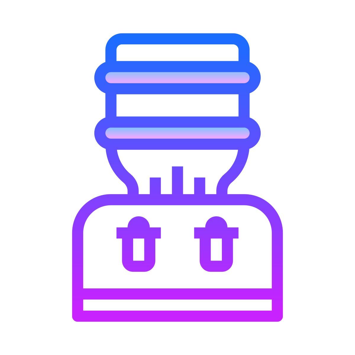 gradient style enfriador de agua icon